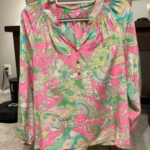 Lilly Pulitzer Elsa button front top